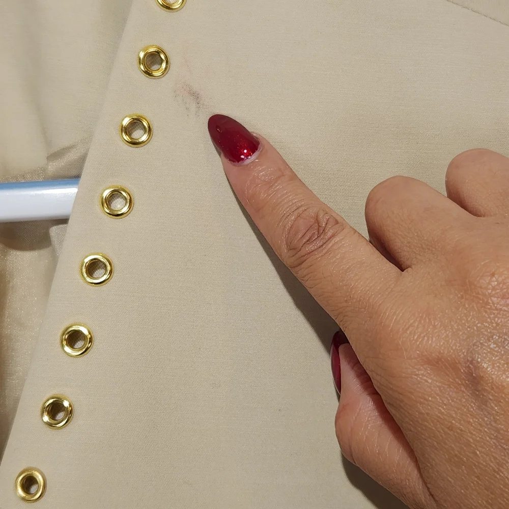 Michael Kors Women's Gold Grommet Cutaway Jacket Size 16 - Picture 10 of 10